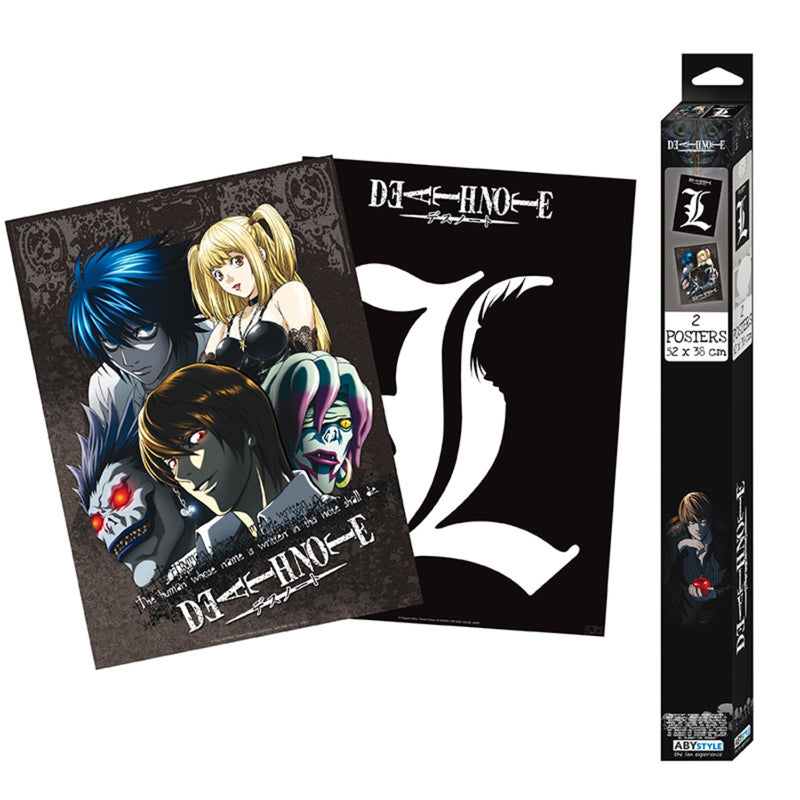 Death Note - Set 2 Chibi Posters - L & Group (52x38)