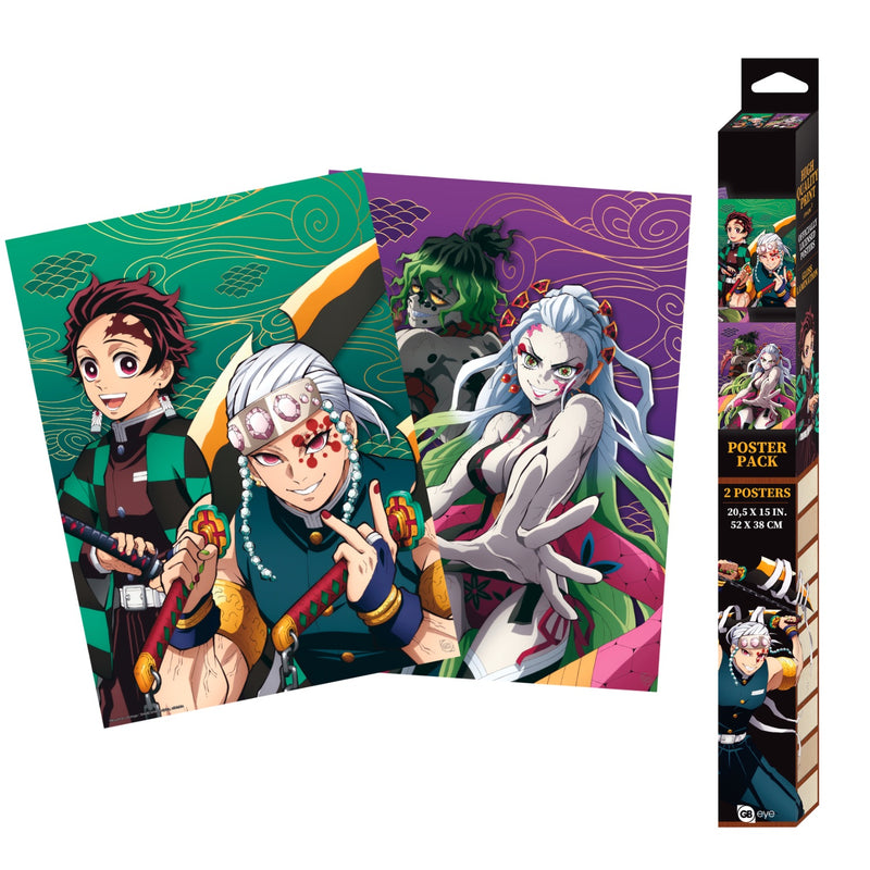 Demon Slayer - Set 2 Chibi Posters - Entertainment District (52x38)