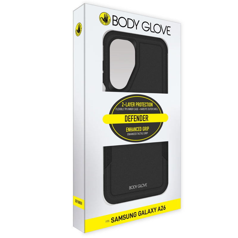 Body Glove Defender Case - Samsung Galaxy A26 - Black (BGDEF-GA26-BK)