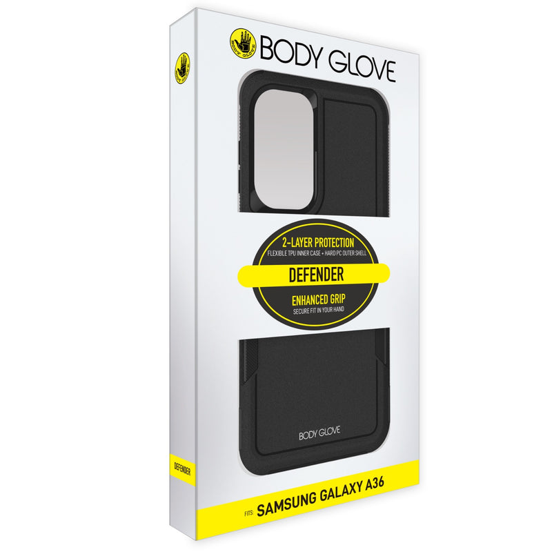 Body Glove Defender Case - Samsung Galaxy A36 - Black (BGDEF-GA36-BK)