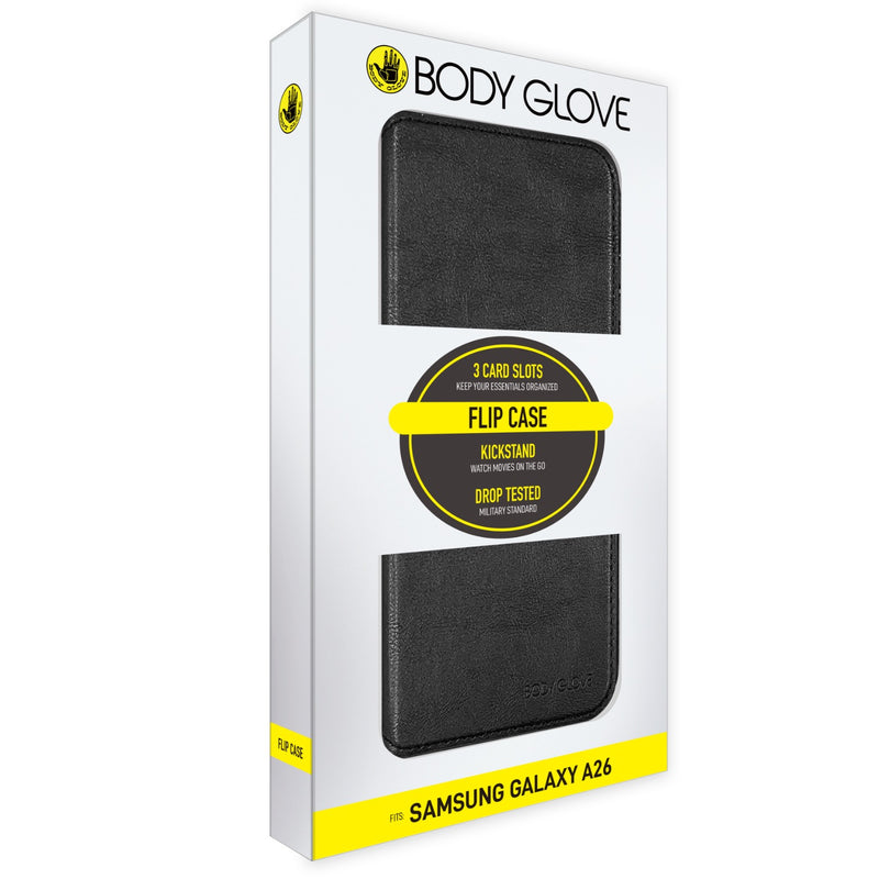 Body Glove Flip Series - Samsung Galaxy A26 - Black (BGFLP-GA26-BK)