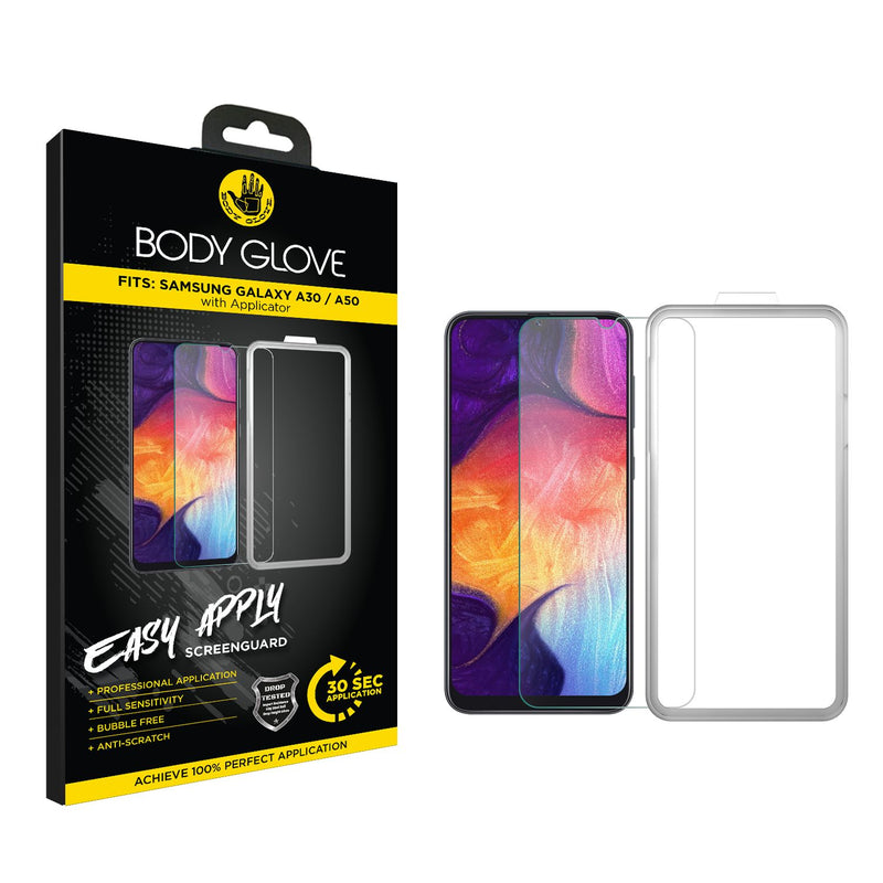 Body Glove Easy Apply Tempered Glass Screen Protector - Samsung Galaxy A30s / Galaxy A30 / Galaxy A50