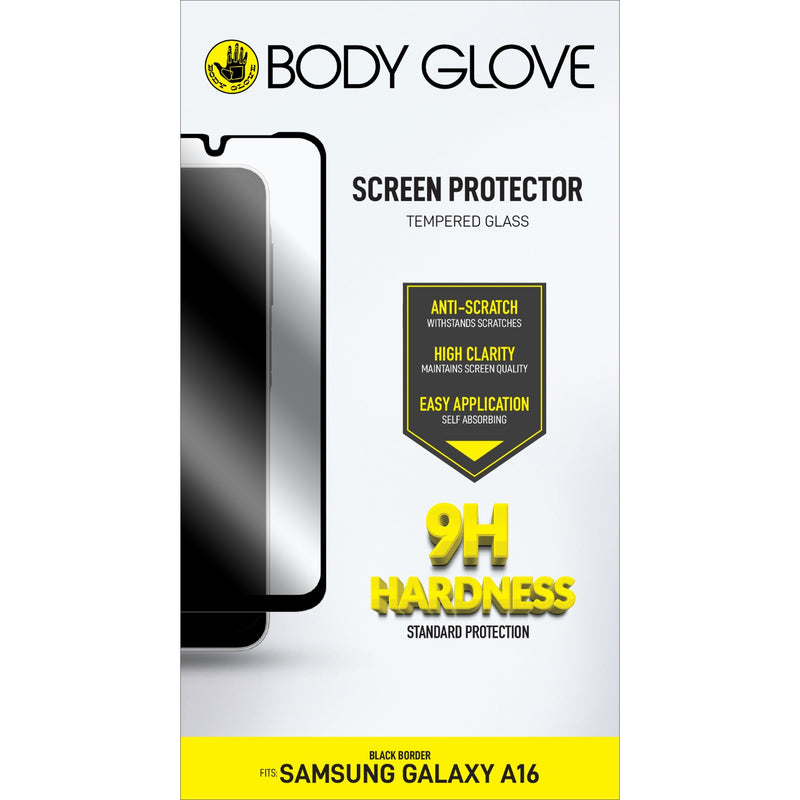 Body Glove Tempered Glass Screen Protector - Samsung Galaxy A16 - Black Border (BGSGFGTG-GA16)