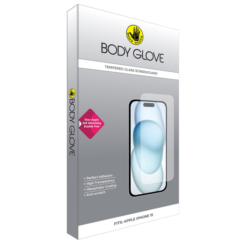 Body Glove Tempered Glass Screen Protector - Apple iPhone 15 - BGSGFGTG-I15