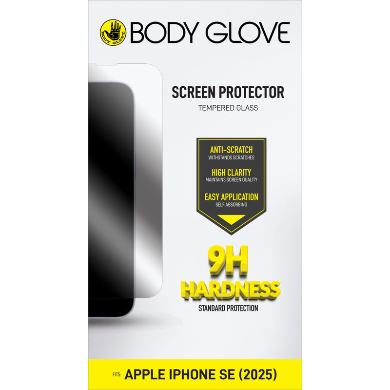 Body Glove Tempered Glass Screen Protector - Apple iPhone 16e - Clear (BGSGFGTG-IPHSE4)