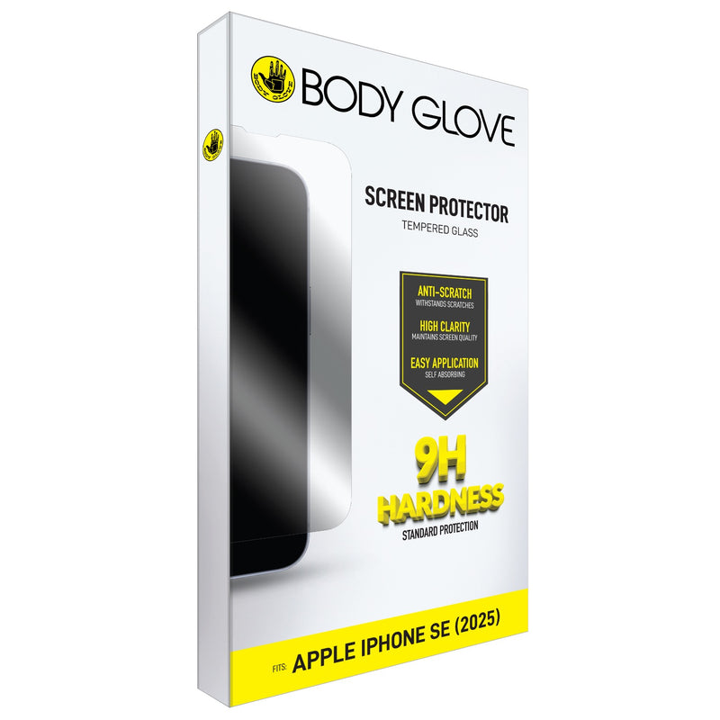 Body Glove Tempered Glass Screen Protector - Apple iPhone 16e - Clear (BGSGFGTG-IPHSE4)