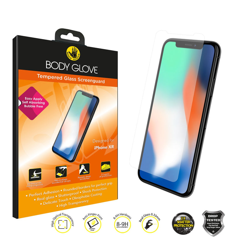 Body Glove Tempered Glass Screen Protector - Apple iPhone XR