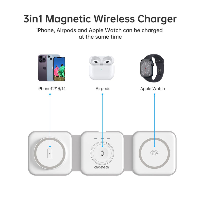 Choetech Magsafe Compatible Magnetic Wireless Charging Pad T588-F 15W