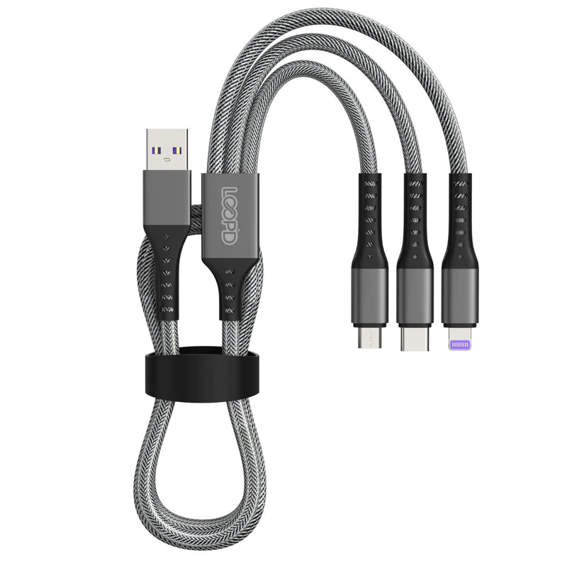 LOOPD Lite 3 in 1 Multi Cable - 1.2 Metre