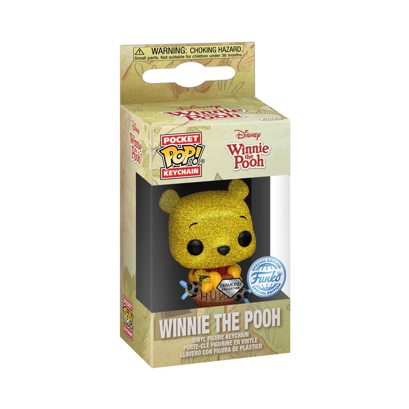 Funko Pop! Pocket Keychain: Disney Winnie The Pooh - Winnie The Pooh With Honeypot (Special Edition)(Diamond Collection)