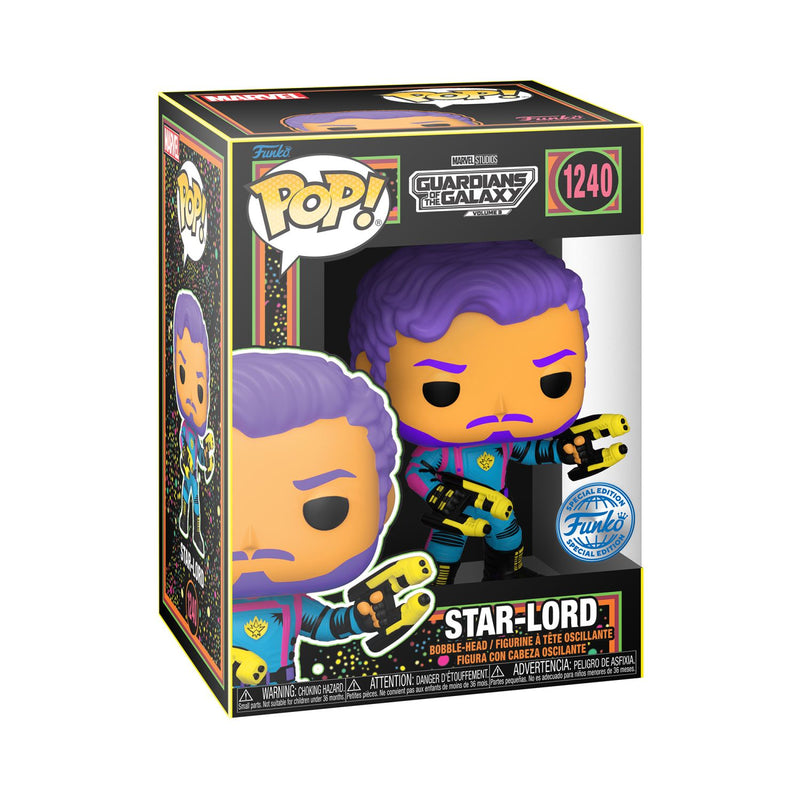 Funko Pop! Marvel Studios: Guardians Of The Galaxy - Star-Lord (Special Edition)(Black Light)