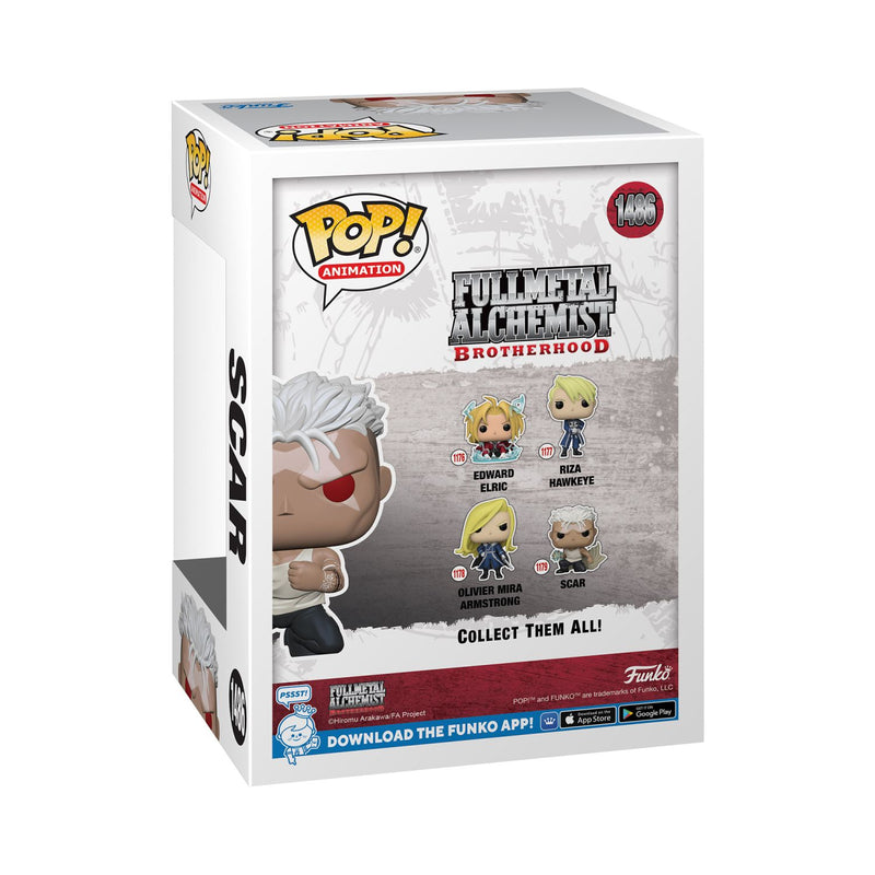 Funko Pop! Animation: Fullmetal Alchemist Brotherhood - Scar (Glows In The Dark)-(Special Edition)