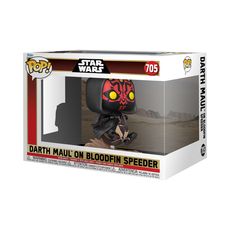 Funko Pop! Rides Deluxe: Star Wars The Phantom Menace - Darth Maul On Bloodfin Speeder