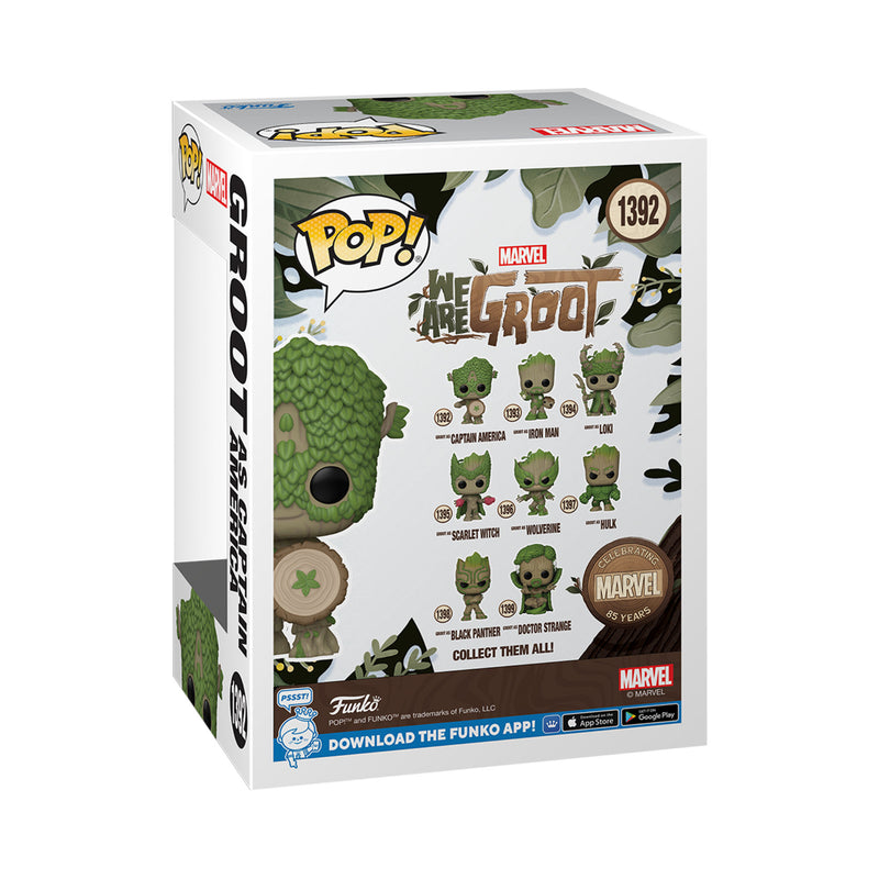 Funko Pop!: Marvel We Are Groot - Groot As Captain America (Celebrating 85 Years Of Marvel) (FN-POP-00079515)