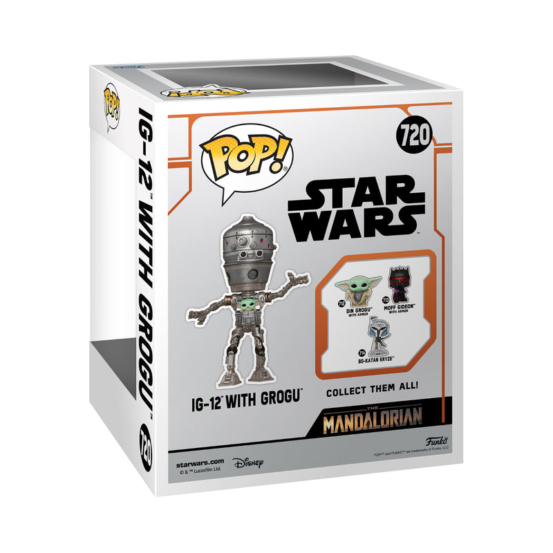 Funko Pop! Deluxe: Star Wars The Mandalorian - IG-12 With Grogu (FN-POP-00080001)