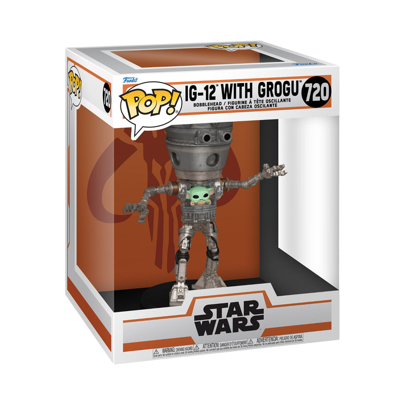 Funko Pop! Deluxe: Star Wars The Mandalorian - IG-12 With Grogu (FN-POP-00080001)