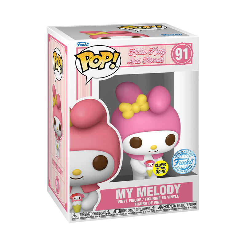 Funko Pop!: Hello Kitty And Friends - My Melody With Ice Cream (Glows In The Dark)(Special Edition) (FN-POP-00084593)