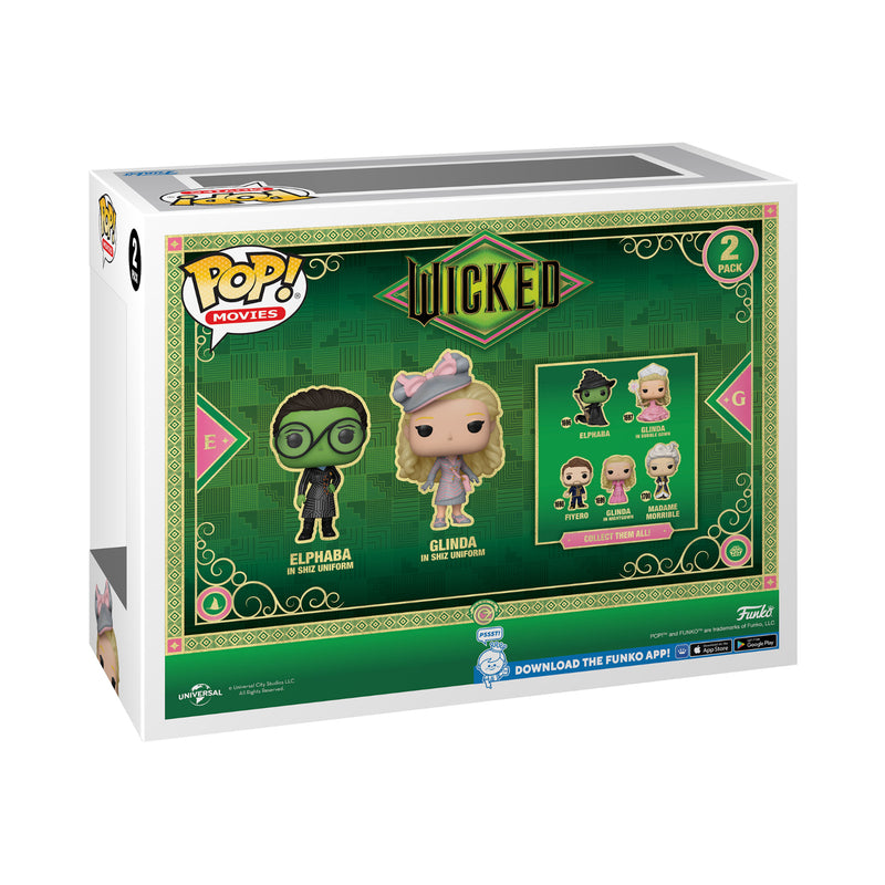 Funko Pop! Movies: Wicked 2 Pack - Elphaba & Glinda In Shiz Uniform (Special Edition) (FN-POP-00084859)