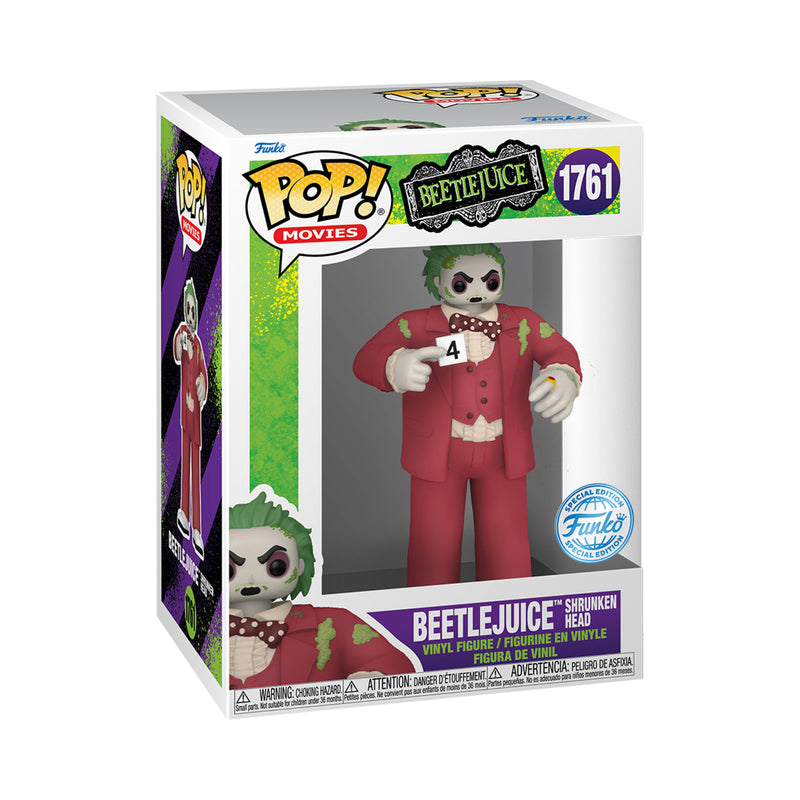 Funko Pop! Movies: Beetlejuice - Beetlejuice Shrunken Head (Special Edition) (FN-POP-00084862)