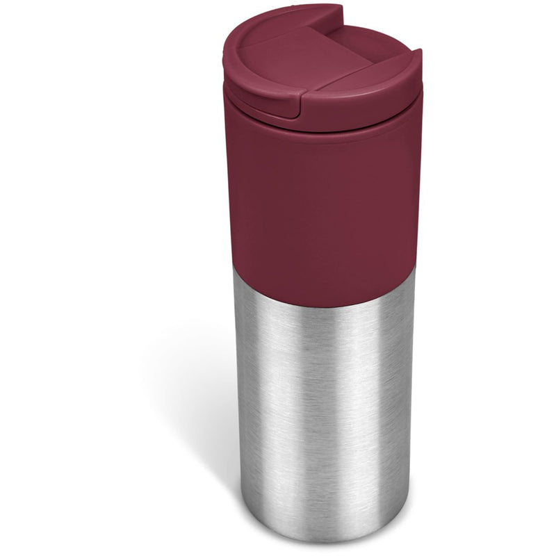 Kooshty Typhoon Stainless Steel & Plastic Double-Walled Tumbler 450ml - Maroon (KOOSH-9135-MR)