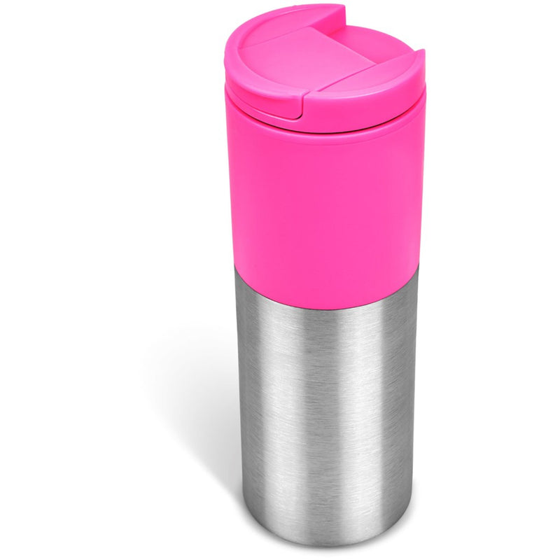 Kooshty Typhoon Stainless Steel & Plastic Double-Walled Tumbler 450ml - Pink (KOOSH-9135-PK)