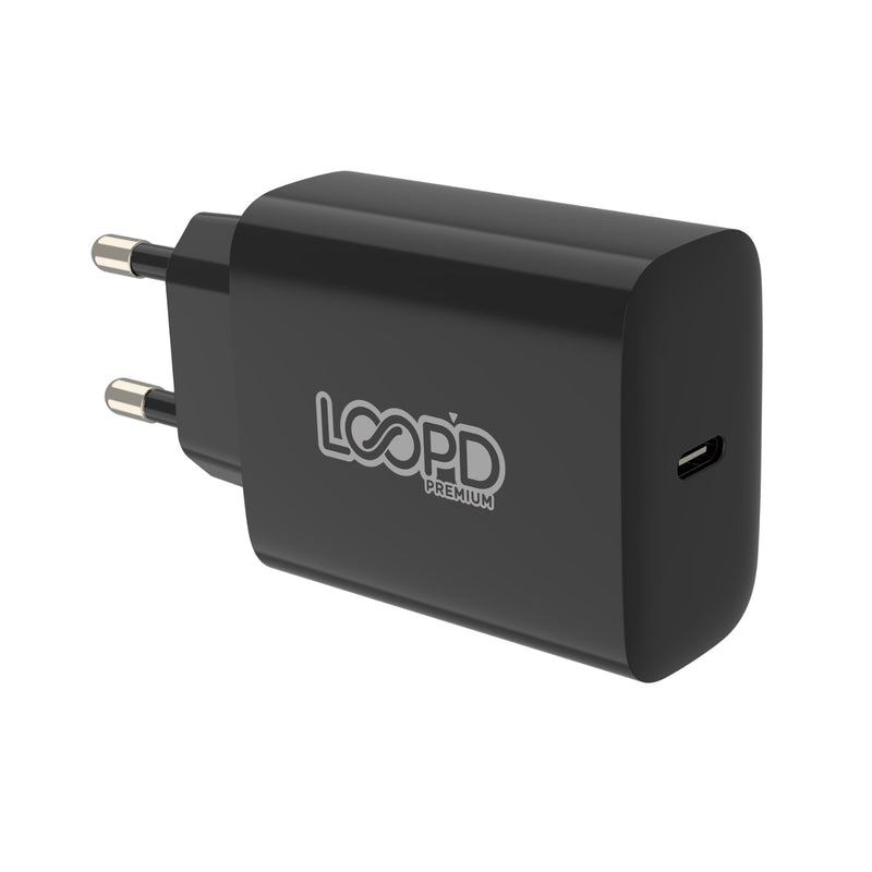 LOOPD 1 Port PD Home Charger 20W - Black (LPHOM-1PDPRT20B)