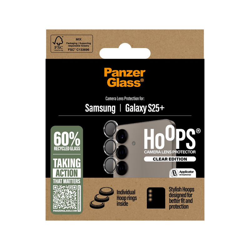 PanzerGlass Hoops Lens Protector - Samsung Galaxy S25+ - Black Border (PGRHOTRG37942)