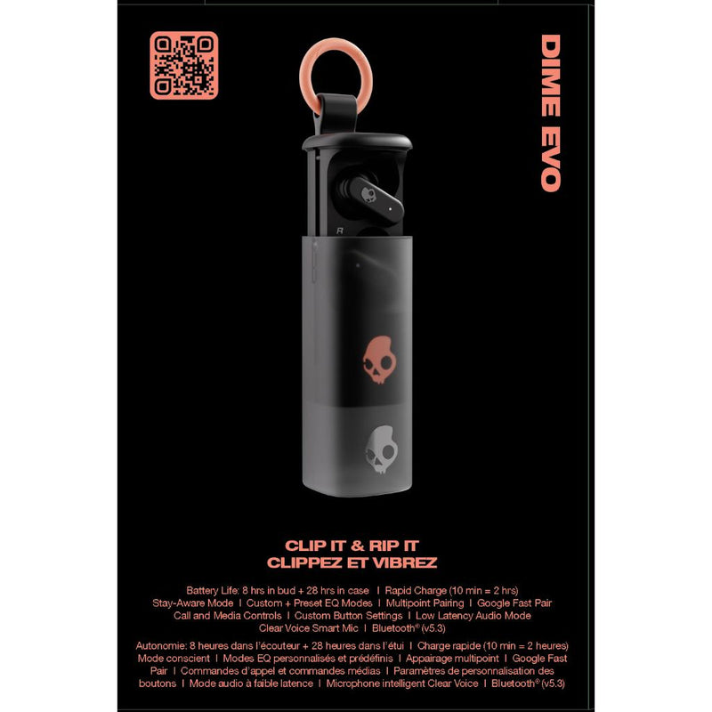 Skullcandy Dime® Evo True Wireless Earbuds - True Black (S2DTW-S740)