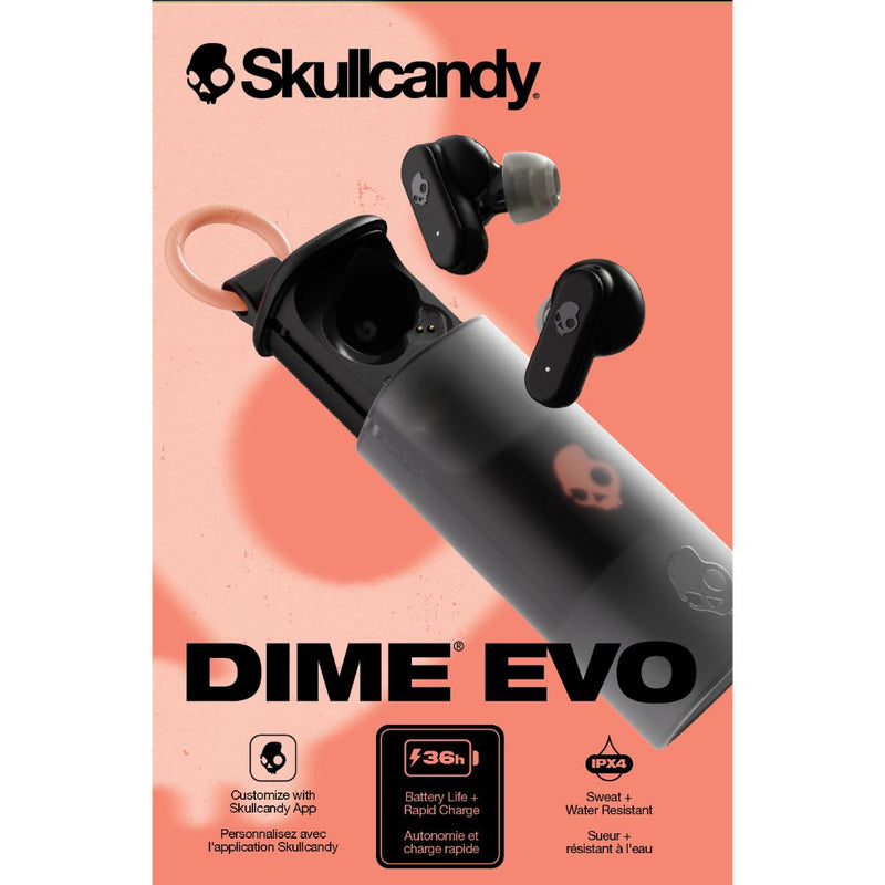 Skullcandy Dime® Evo True Wireless Earbuds - True Black (S2DTW-S740)