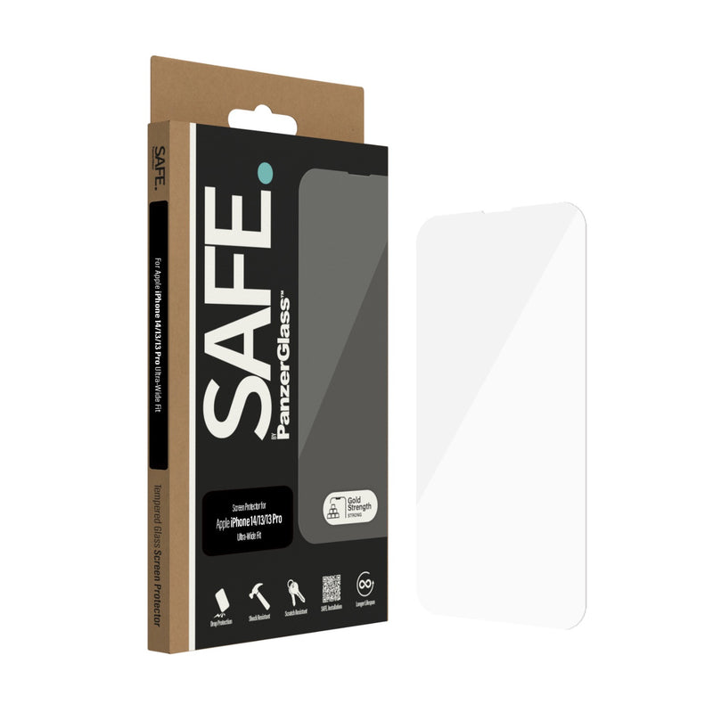 SAFE. By PanzerGlass Privacy Screen Protector Ultra Wide Fit - Apple iPhone 14 / iPhone 13 / iPhone 13 Pro (SAFE95148)