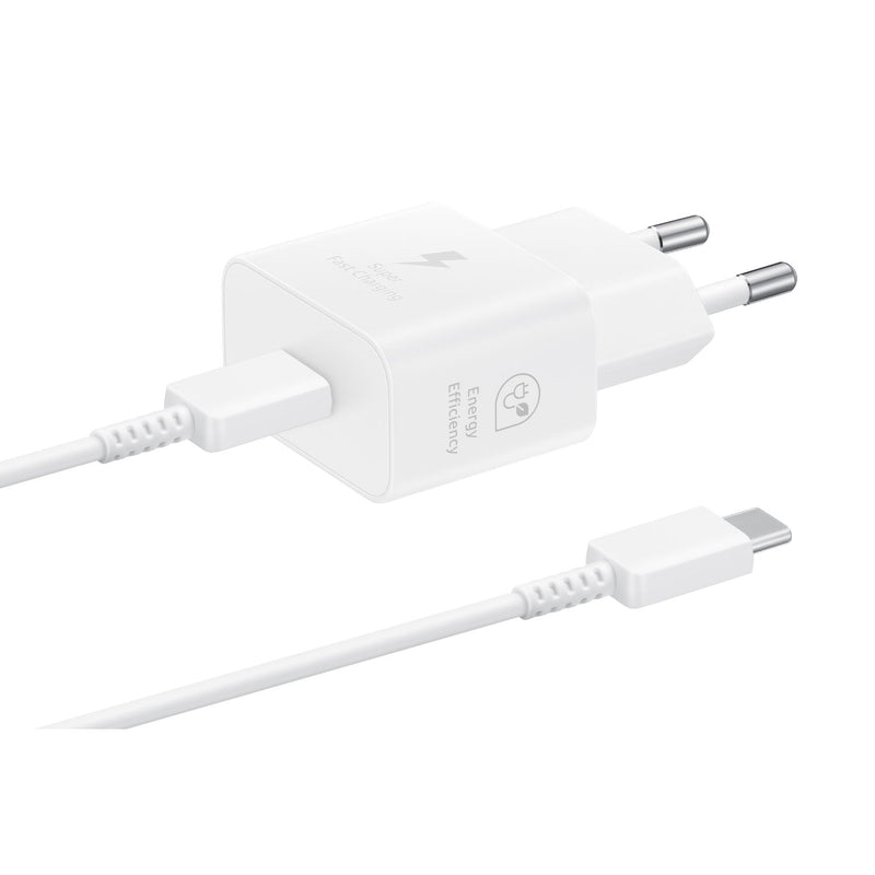 Samsung 1 Port GaN Travel Adapter With Cable - 25W - White