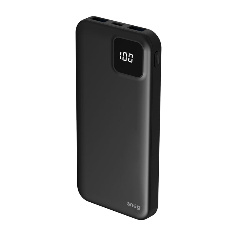 Snug Square Digital Powerbank - 10000mAh - Black (SNPB-10000-SQ)