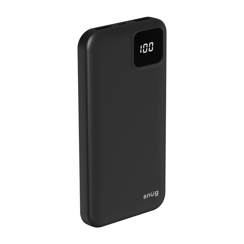 Snug Square Digital Powerbank - 10000mAh - Black (SNPB-10000-SQ)