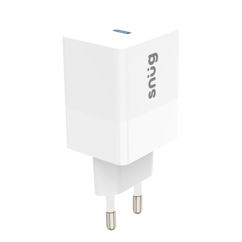 Snug 1 Port PD Home Charger With Cable - 45W - White (SNPW-1PD45PRTCW)