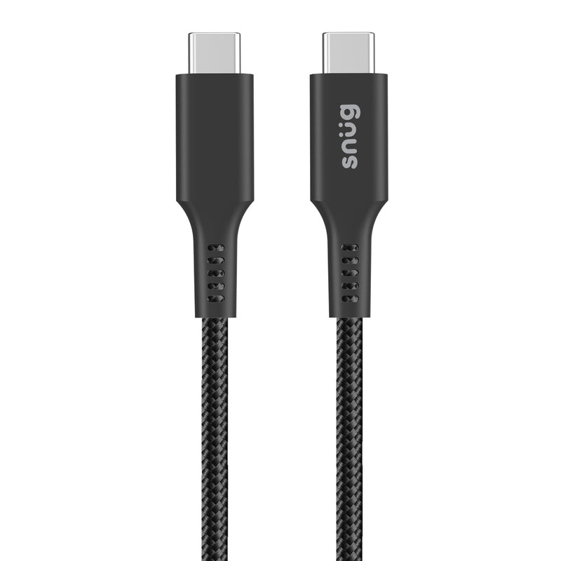 Snug Type-C To Type-C Magnetic Braided Cable 60W -  1.2 Metre - Black (SNPW-CMAGTYC-BK)