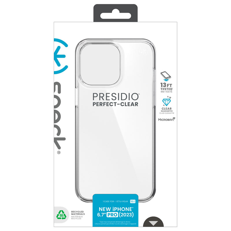 Speck Presidio Perfect-Clear Case - Apple iPhone 15 Pro Max - SPK150464-5085