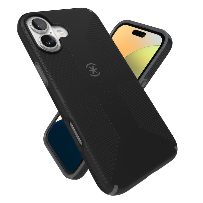 Speck Candyshell Grip MagSafe Case - Apple iPhone 16 Plus - Black & Slate Grey (SPK150719-3205)