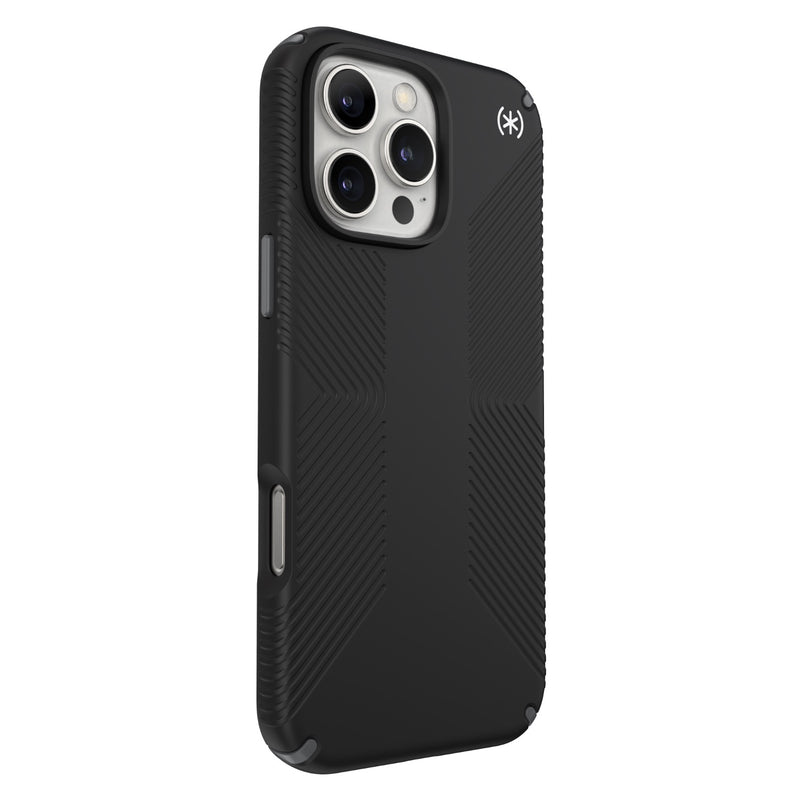 Speck Presidio2 Pro MagSafe Case - Apple iPhone 16 Pro Max - Black & Slate Grey (SPK150772-3205)