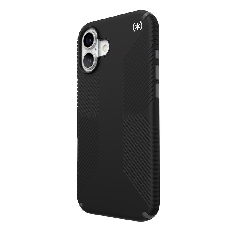 Speck Presidio2 Grip Case - Apple iPhone 16 Plus - Black & Slate Grey (SPK150777-3205)