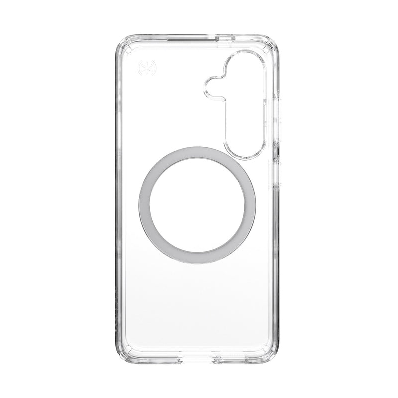 Speck Presidio Perfect Clear Magnet Case - Samsung Galaxy S25 - Clear & Chrome (SPK150873-3199)