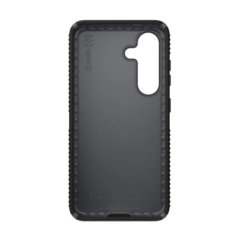 Speck Presidio2 Grip Case - Samsung Galaxy S25 - Black & Slate Grey (SPK150874-3205)