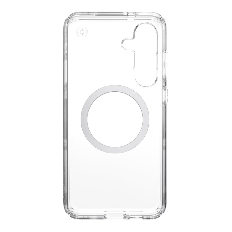 Speck Presidio Perfect Clear Magnet Case - Samsung Galaxy S25+ - Clear & Chrome (SPK150885-3199)