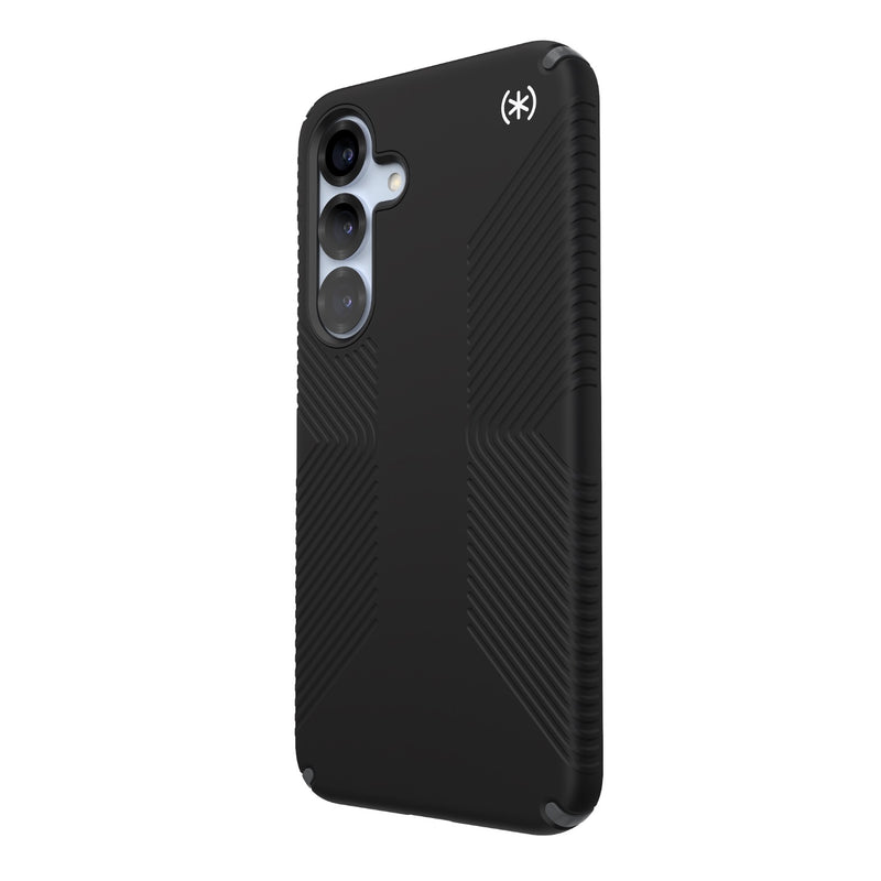 Speck Presidio2 Grip Case - Samsung Galaxy S25+ - Black & Slate Grey (SPK150886-3205)