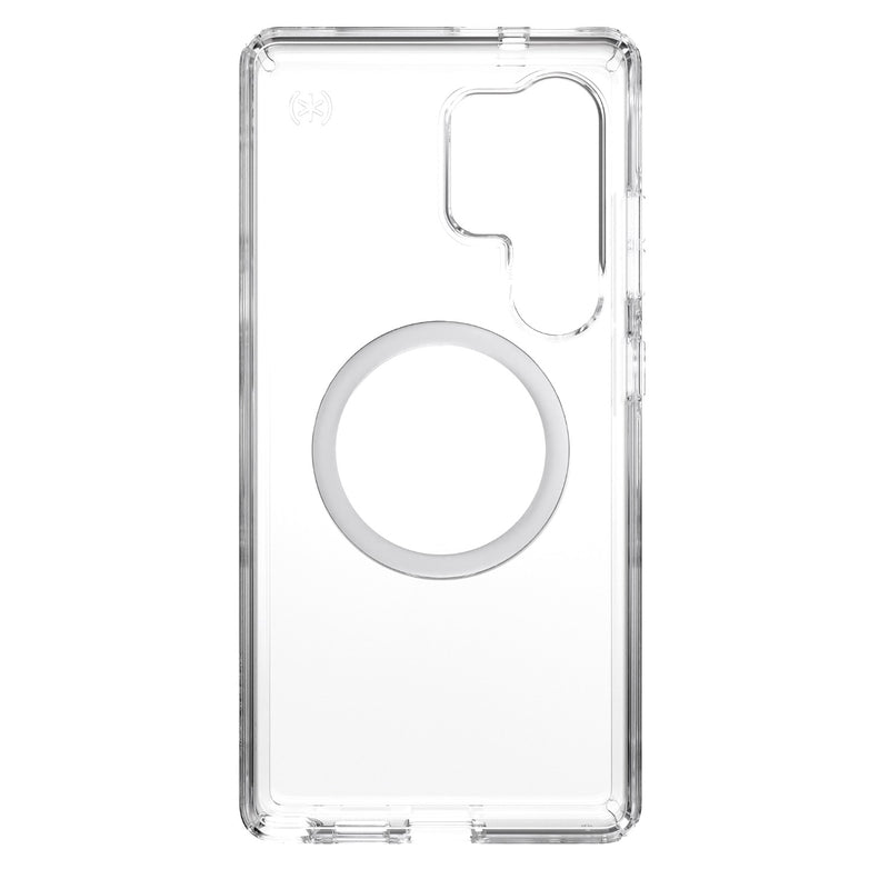 Speck Presidio Perfect Clear Magnet Case - Samsung Galaxy S25 Ultra - Clear & Chrome (SPK150897-3199)