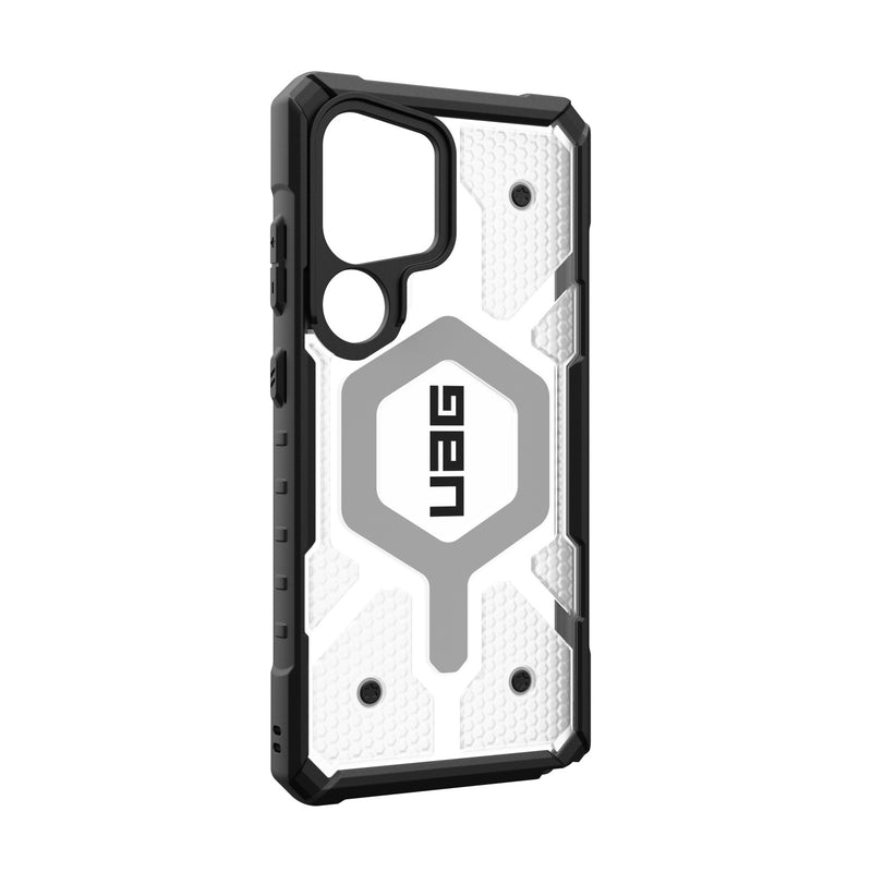 UAG Pathfinder Clear Magsafe Case - Samsung Galaxy S25 Ultra - Silver (UAG-GS25U-PCLMI)