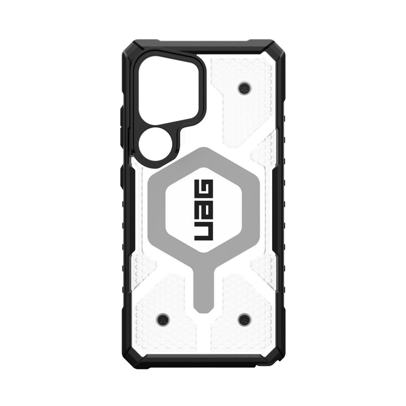 UAG Pathfinder Clear Magsafe Case - Samsung Galaxy S25 Ultra - Silver (UAG-GS25U-PCLMI)