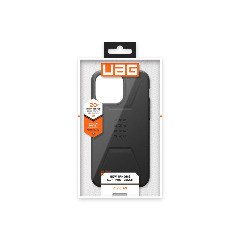 UAG Civilian MagSafe Case - Apple iPhone 15 Pro Max - UAG-I15M-CMBK