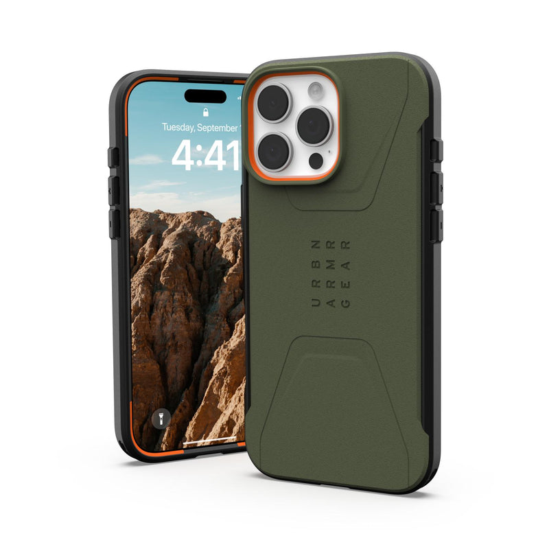 UAG Civilian Magsafe Case - Apple iPhone 16 Pro Max - Olive Drab (UAG-I16PM-CIVO)