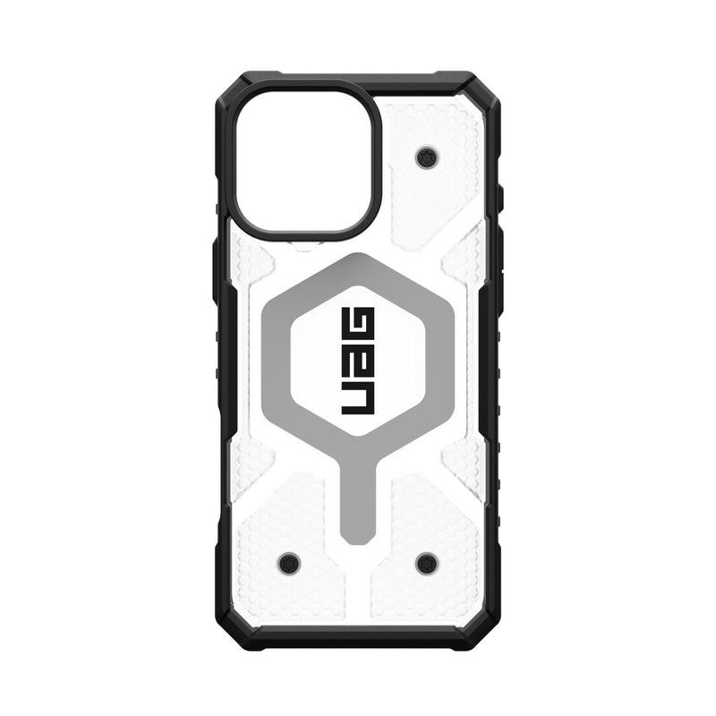 UAG Pathfinder Clear Magsafe Case - Apple iPhone 16 Pro Max - Ice & Silver (UAG-I16PM-PCLMI)