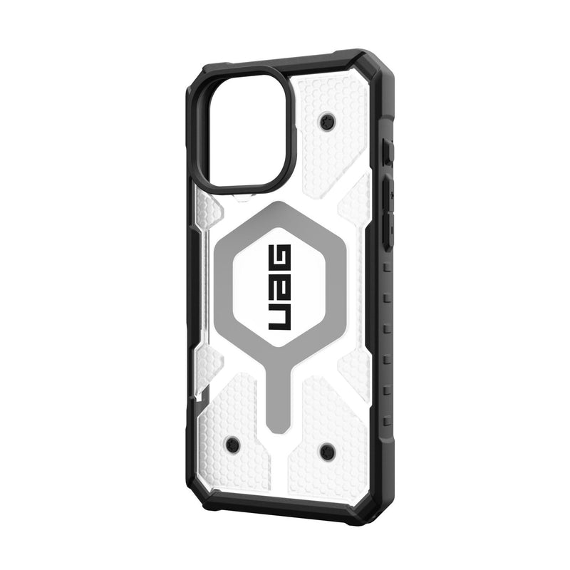 UAG Pathfinder Clear Magsafe Case - Apple iPhone 16 Pro Max - Ice & Silver (UAG-I16PM-PCLMI)